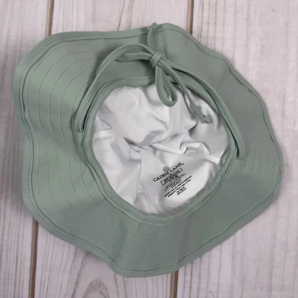 Caden Lane Kids Sun Hat Bucket Hat Sage Green UPF 50 Toddler Baby Size XS‎